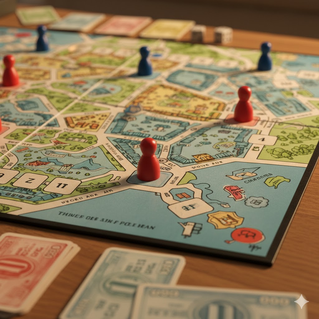 Tjuv och polis spelbräde
